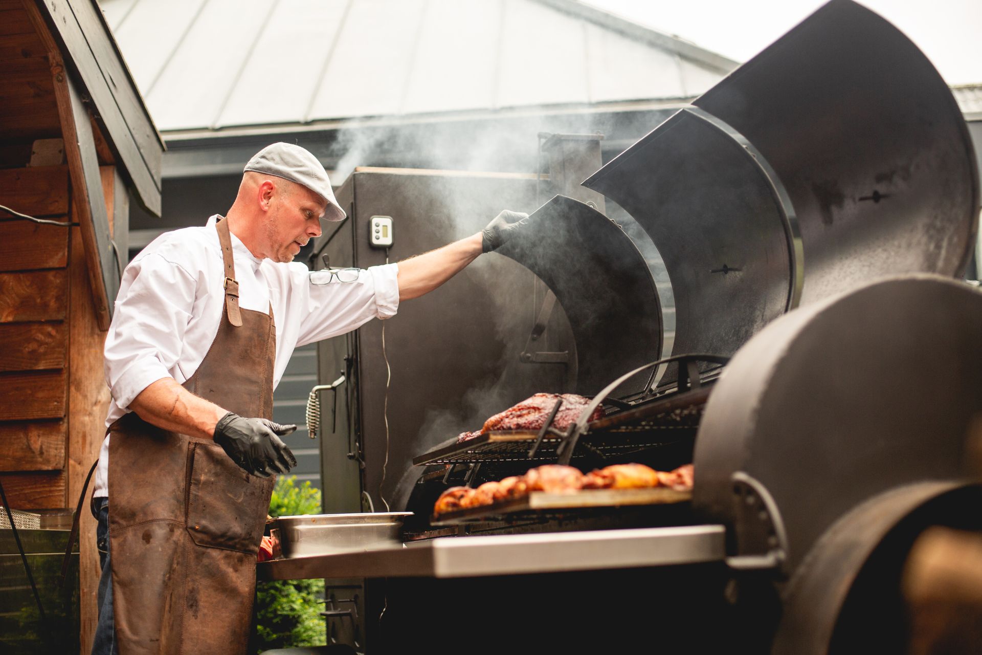 bbq op locatie met kok